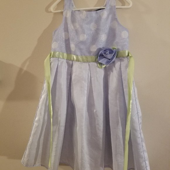 George child girl's purple polka dot dress Size 5 - Picture 1 of 4